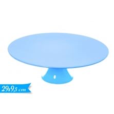 Picture of BABY BLUE CAKE STAND MADE FROM PLASTIC 29CM X H9.5CM